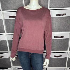 Abby & Gail Beckette Open Back Knit Top Size Small